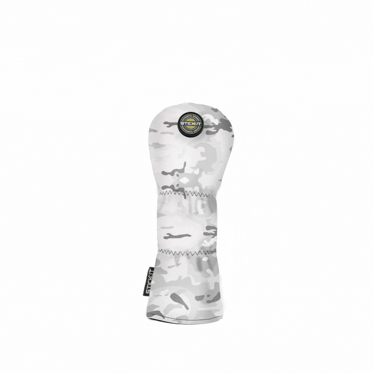 Gray camouflage silicone stroker for enhanced pleasure, featuring a sleek design and textured interior for stimulation.