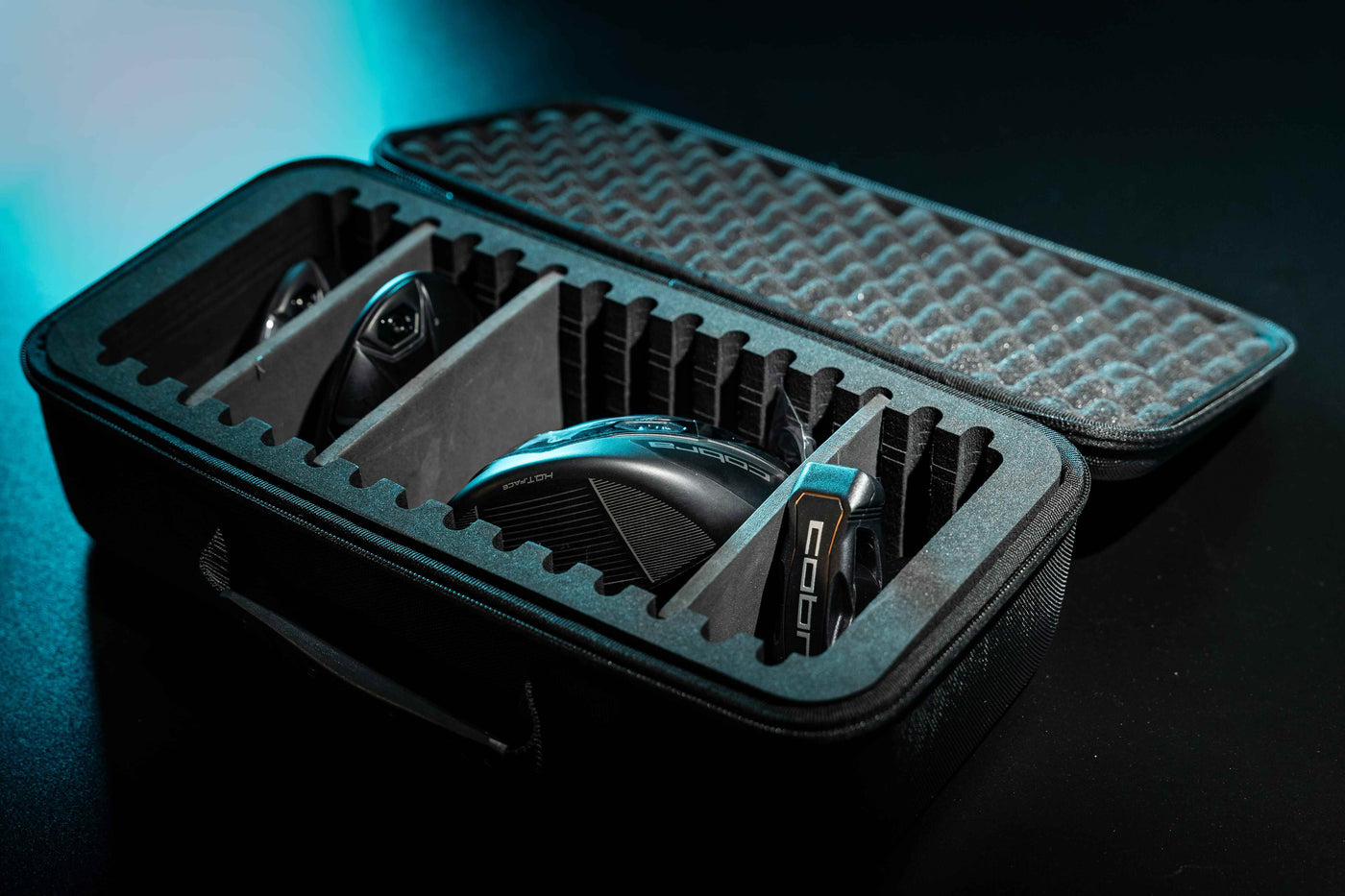 The STICKIT Club Traveler delivers protection for up to four club heads with rugged construction, magnetic security, and a fully customizable interior that locks your gear in place and prevents impact, movement, and damage in transit